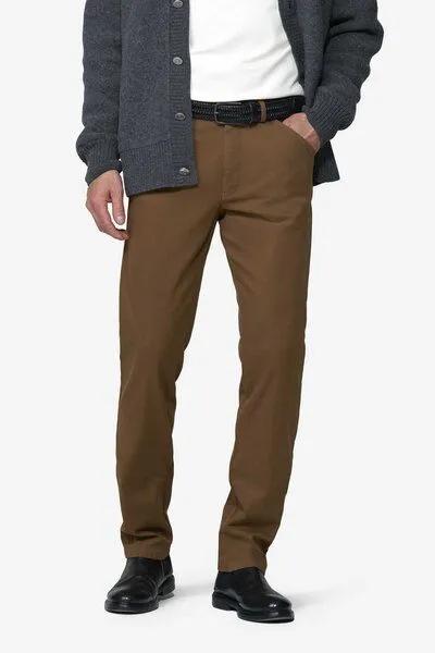 Meyer MEYER Chino im Canvas-Look, Gelb (karamell), – Produktbild 4 von 8