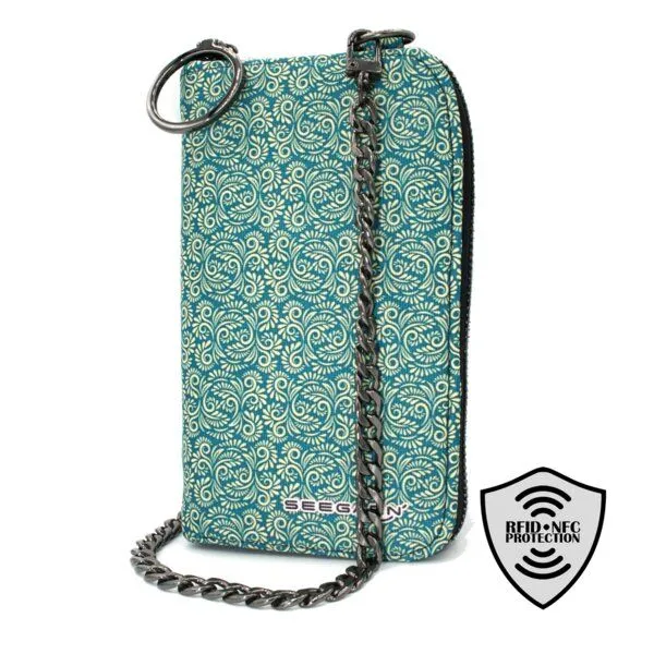 Seegarn Seegarn-Täschle / 2in1 Handy-Tasche und Geldbeutel (MB24), K2 - kette schwarz, – Produktbild 2 von 5