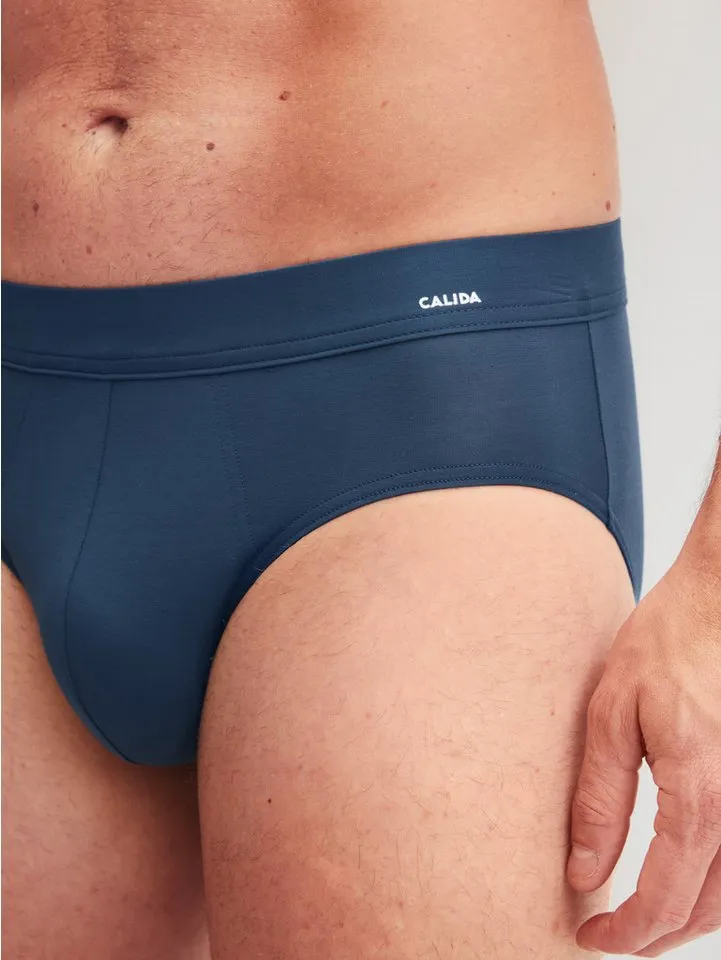 CALIDA CALIDA Slip Balanced Day ohne Eingriff, temperatur- und feuchtigkeitsregulierend, elastisch, Blau, – Produktbild 4 von 5