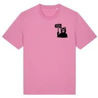 päfjes päfjes Dem Bären ist es EGAL! Dir auch? - Fair Wear Männer Unisex Bio T-Shirt Siebdruck, Rosa (bubble pink), – Produktbild 1 von 1