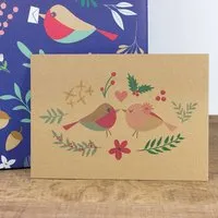 Bow & Hummingbird Bow & Hummingbird Postkarte Bird Love, wahlweise mit Briefumschlag – Produktbild 1 von 1