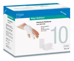 Höga-Pharm HÖGA MUBILAST Fixierbinde 10 cmx4 m m.Cellophan 1 St Binden – Produktbild 1 von 1