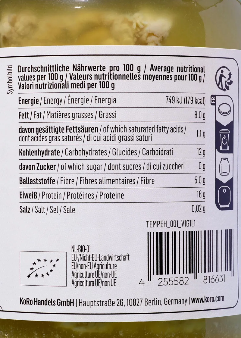 KoRo Bio Tempeh 6 x 175 g – Produktbild 1 von 5