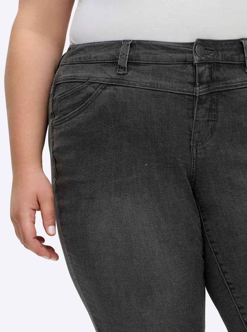 sheego Jeans anthrazit-grey-denim, Anthrazit-grey-denim, – Produktbild 2 von 2