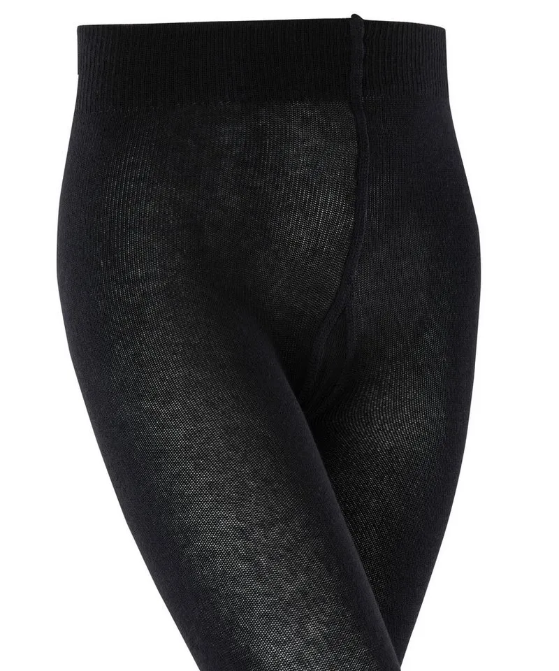 Esprit Strickstrumpfhose Foot Logo dünn und verstärkt, mit weichem Bund für druckfreien Halt, Schwarz, – Produktbild 3 von 3