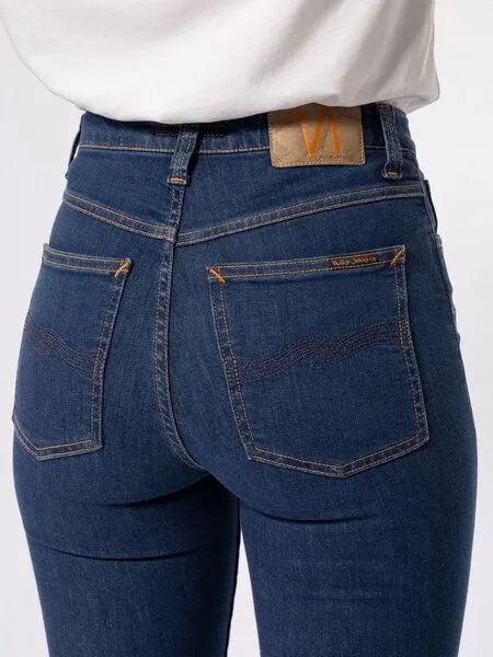 Nudie Jeans Nudie Jeans Bio-Denim Hightop Tilde Light Navy – Produktbild 4 von 4