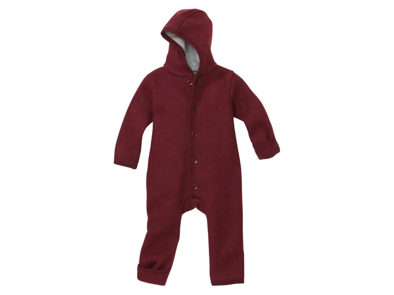 Disana Disana Baby Walk-Overall Bio-Merinowolle cassis Gr.86/92, Lila, – Produktbild 1 von 2