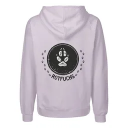 HANDGEDRUCKT HANDGEDRUCKT "Trittsiegel RotFuchs" Männer Zip Hoody Neutral – Produktbild 1 von 1
