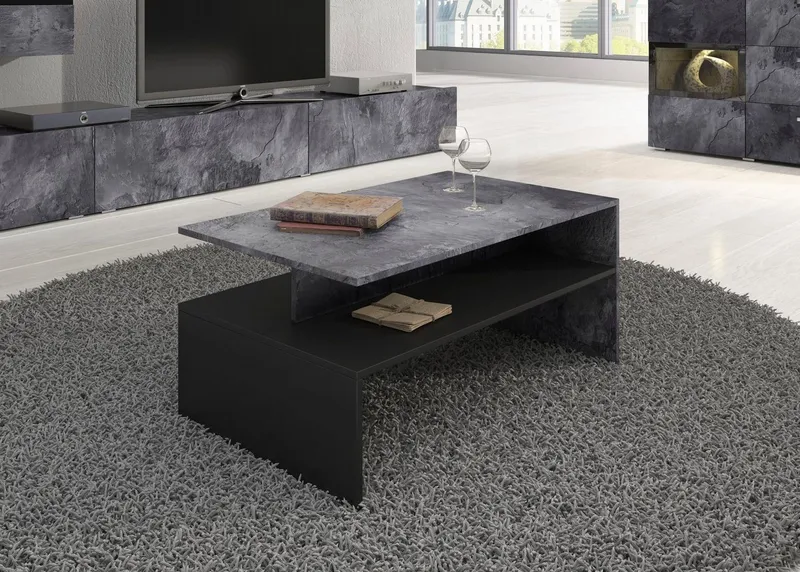 OTTO home Couchtisch Baros, 100 x 60 cm, Schwarz, – Produktbild 3 von 5