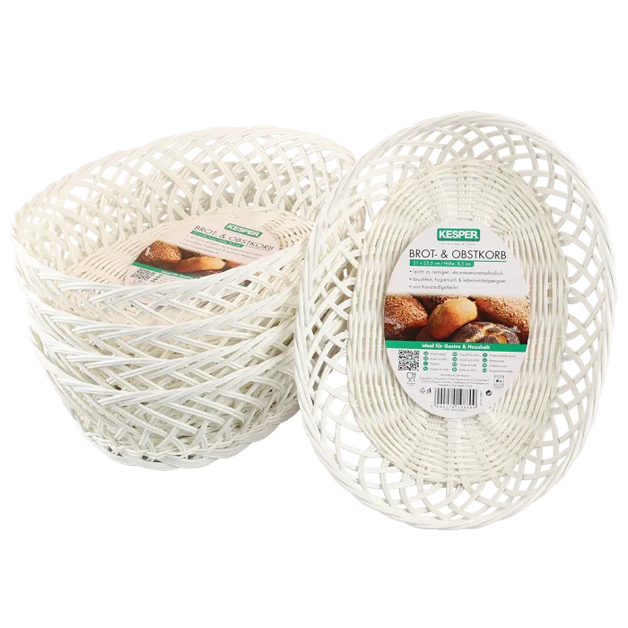 Kesper Kesper Brot- & Obstkorb, weiß 5er Pack – Produktbild 1 von 1