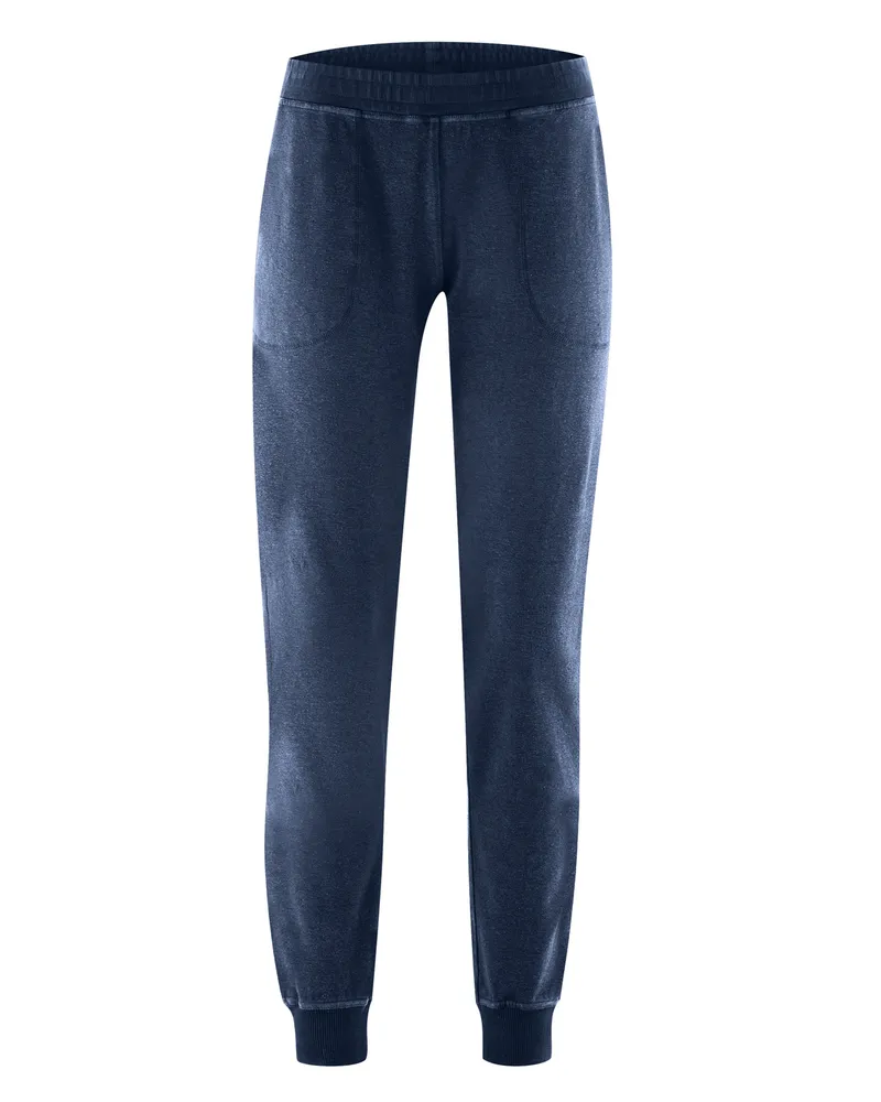 HempAge Hempage Damen vegan Jogginghose In Marineblau, Blau, – Produktbild 1 von 2