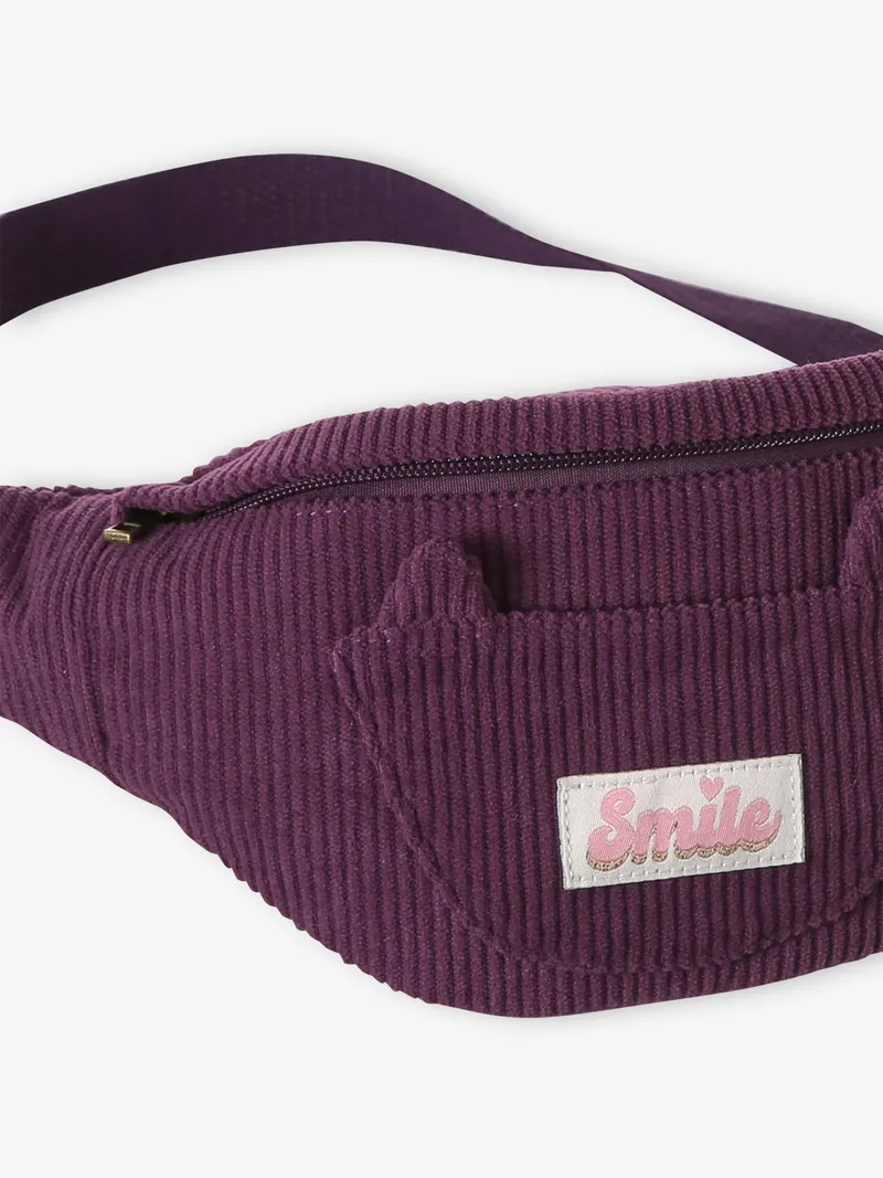 Vertbaudet Mädchen Bauchtasche mit Katzenohren, Pflaume, – Produktbild 3 von 3