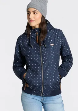 ragwear ragwear Outdoorjacke NUGGIE DOTS O aus Polyester, hüftlange Passform, hochschließender Kragen – Produktbild 1 von 1