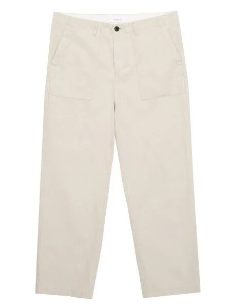 KnowledgeCotton Apparel Herren Hose "BOB loose linen pants" von KnowledgeCotton Apparel - VEGAN,, Light feather grey (hell grau), – Produktbild 1 von 4