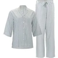 Living Crafts LIVING CRAFTS - Damen Pyjama - Gestreift (100% Bio-Baumwolle), Nachhaltige Mode, Bio Bekleidung – Produktbild 1 von 1
