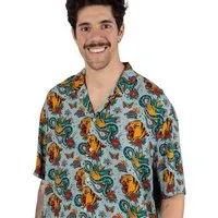Brava Fabrics Brava Fabrics Kurzarm-Hemd Old School Tattoo Aloha – Produktbild 1 von 1