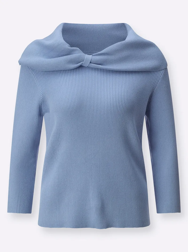 Witt Witt Carmenpullover bleu, Bleu, – Produktbild 2 von 2