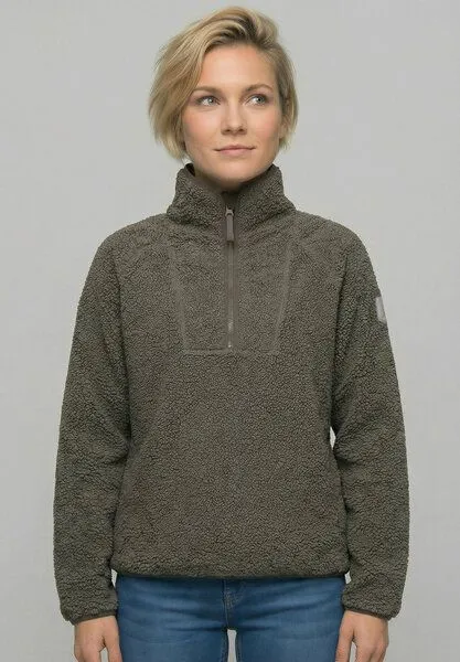 derbe derbe Fleecejacke „Kuschelby Troyer“, Morel, – Produktbild 1 von 3