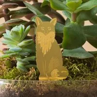 another studio another studio Plant Animal - Design Pflanzendekoration - Figuren aus Messing, Fuchs, – Produktbild 1 von 1