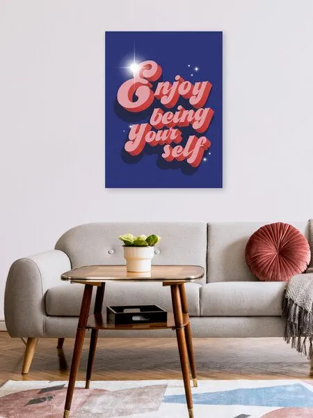 Photocircle Photocircle Poster / Leinwandbild - Enjoy being yourself – Produktbild 2 von 4