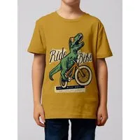 watabout.kids watabout.kids T-Shirt Kinder T-Rex Fahrrad, Ochre, – Produktbild 1 von 1