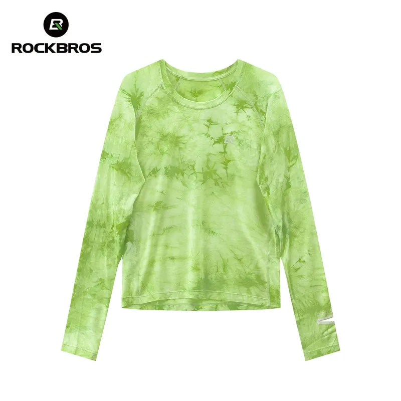 Rockbros Rockbros Langarm Laufshirt Merinowolle, atmungsaktiv & schnell trocknend für Outdoor, Wandern & Radfahren - Grün / S – Produktbild 1 von 1