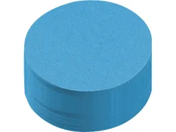 250 Blatt Moderationspapier Kreise 9,5 cm blau – Produktbild 1 von 1