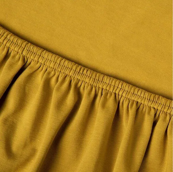 Kayori Kayori Saiko - Spannbettlaken für Topper Matratze - Jersey, Ockergelb, – Produktbild 1 von 1