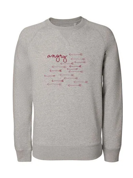 University of Soul University of Soul Angry Sweatshirt for men, Heather grey, – Produktbild 1 von 2