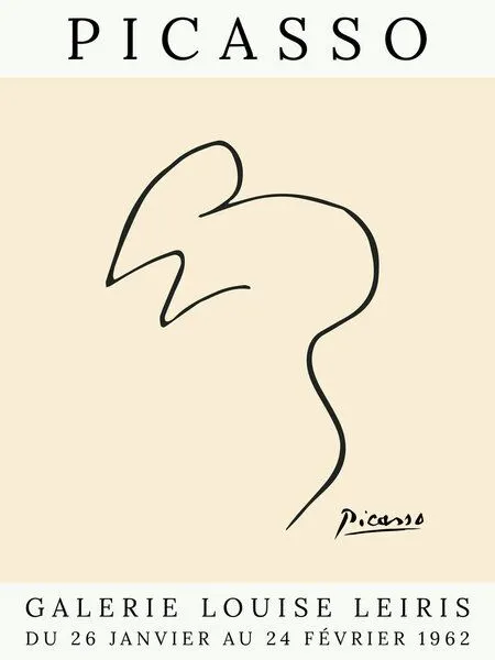 Photocircle Photocircle Poster / Leinwandbild - Picasso Maus – beige – Produktbild 1 von 4