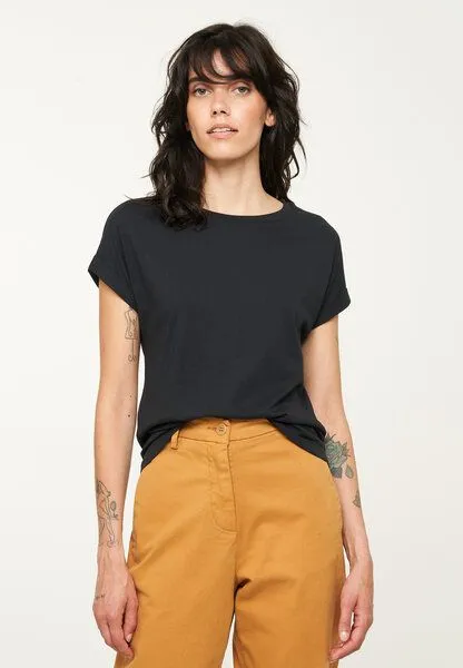recolution recolution Basic T-Shirt CAYENNE, Black, – Produktbild 2 von 4