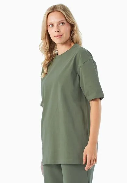 ORGANICATION ORGANICATION TUSSEM | Essentials Travel Unisex T-Shirt aus Bio-Baumwolle, Olive, – Produktbild 4 von 4