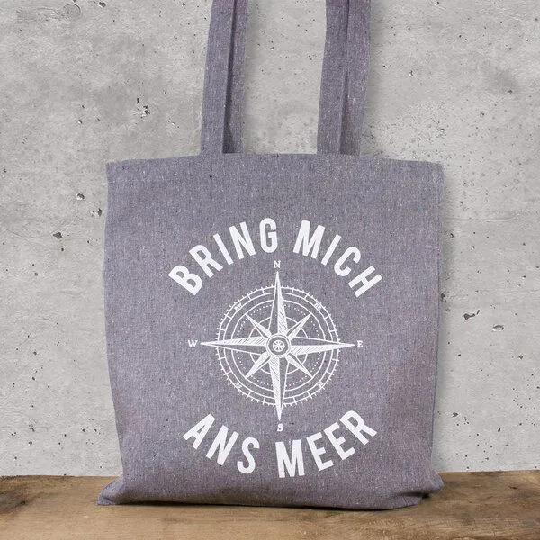 Bow & Hummingbird Bow & Hummingbird Baumwoll-Beutel "Bring mich ans Meer" – Produktbild 1 von 3