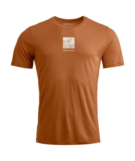 Ortovox Ortovox 120 Cool Tec Abstract Ts, Dunkelbraun, – Produktbild 1 von 1