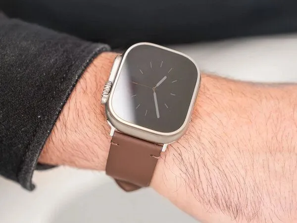 Woodcessories Woodcessories Apple Watch Armband Leder Vegan aus Aloe Vera, Braun, – Produktbild 1 von 2