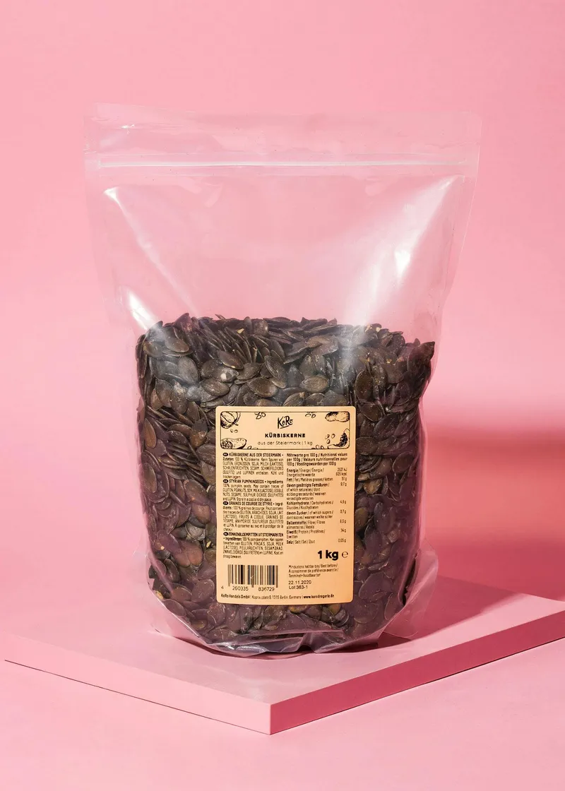 KoRo Kürbiskerne aus der Steiermark 1 kg – Produktbild 2 von 4