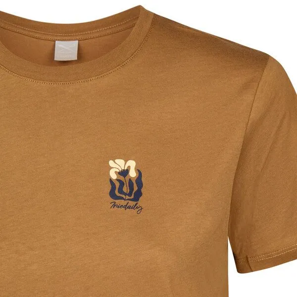 Iriedaily Iriedaily Square Flowers T-Shirt, Caramel (braun), – Produktbild 3 von 4