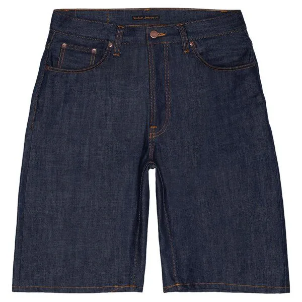 Nudie Jeans Nudie Jeans Jeans-Shorts Zeb Dry Streaky, Dark blue, – Produktbild 1 von 4