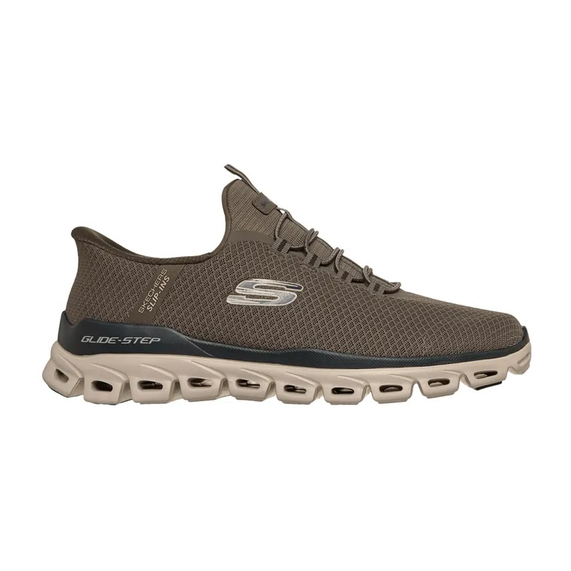 Skechers Skechers Glide Step Slipper Schuhe schwarz Herren SLIP-INS 233010 für Herren, grün, Größe 46 EU, Grün, – Produktbild 1 von 5