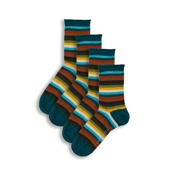 Living Crafts Living Crafts Socken, 2er-Pack - ALEXIS, Autumn stripe (mehrfarbig), – Produktbild 3 von 3