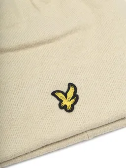 Lyle and Scott Lyle & Scott Beanie Wollmischung Ecru - – Produktbild 1 von 1