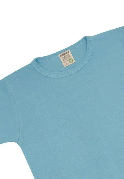 loud + proud loud + proud Kinder T-Shirt uni, GOTS-zertifiziert, Air(blau), – Produktbild 3 von 3