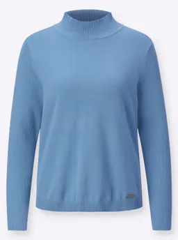Witt Stehkragenpullover mittelblau – Produktbild 1 von 1