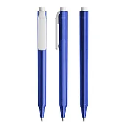 prodir Pigra P04 Push Kugelschreiber, Blue-White, Weiß / blau, – Produktbild 1 von 1
