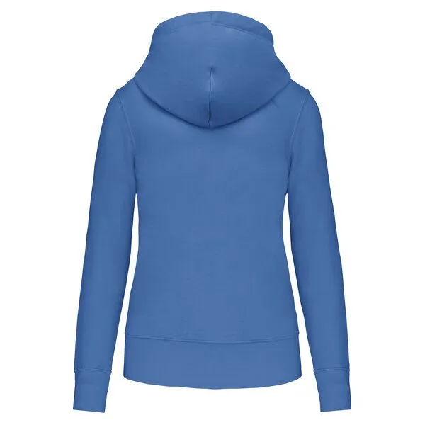 Greenspired Greenspired Umweltfreundliches Kapuzensweatshirt mit Zip für Damen 280g/m² XS-XXL, Helles königsblau, – Produktbild 1 von 2