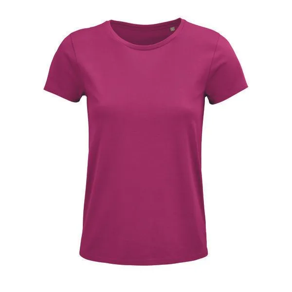 Sol's Sol's Damen T-Shirt Kurzarm Rundhals aus Bio - Baumwolle, Fuchsia, – Produktbild 1 von 3
