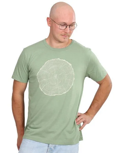 Life-Tree Life-Tree Fairwear Bambus Shirt Men BigSlice, Grün, – Produktbild 3 von 4