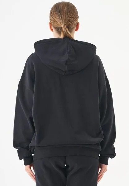 ORGANICATION ORGANICATION ESSENTIALS-JALE- Soft Touch Sweatjacke aus Bio-Baumwolle, Black, – Produktbild 4 von 4