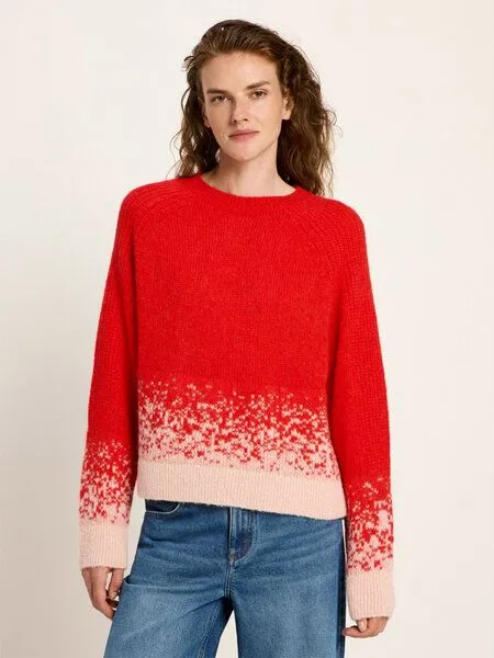 LANIUS LANIUS Jacquard Pullover, Red alert, – Produktbild 1 von 4
