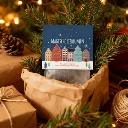 Ideenverlag Hamburg Ideenverlag Hamburg 1x „Winterlandschaft“ Samenbombe im Tütchen mit Kaltkeimer-Saatgut + 1x Gratis Geschenk Grußkarte/ Weihnachtsgruß/Wichtelgeschenk/Weihnachtsgeschenk – Produktbild 1 von 1
